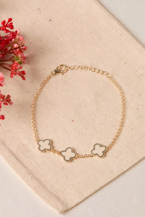 Heliophilia Silver Conjunto de collar y pulsera de metal dorado